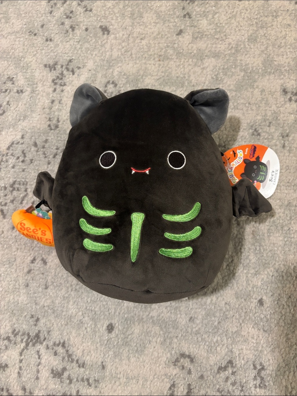See’s Candies Squishmallow Halloween Bat